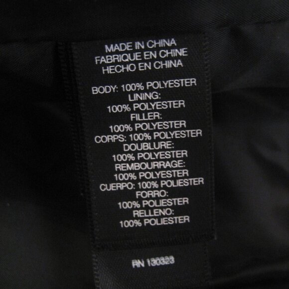 Kenneth Cole Mixed Media Bomber Spring/Fall Jacket, Size Medium, Black - Picture 9 of 10